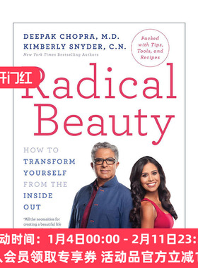英文原版 Radical Beauty 彻底的美丽 如何从内到外改变自己 健康美容指南 Deepak Chopra 英文版 进口英语原版书籍
