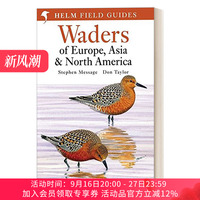 英文原版 Waders of Europe  Asia and North America 欧亚北美涉水鸟图鉴 英文版 进口英语原版书籍
