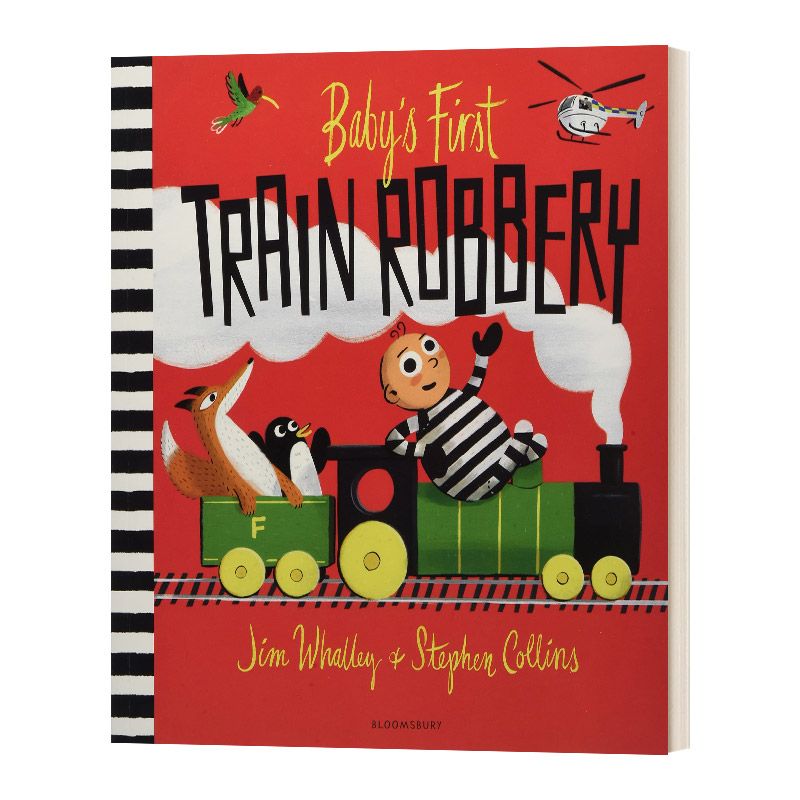 婴儿的第一次火车抢劫案 英文原版 Baby's First Train Robbery 英文版 进口英语原版书籍