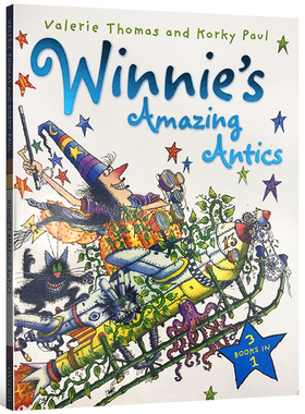 英文原版 Winnie the Witch Winnie's Amazing Antics 3-in-1 女巫温妮 魔法故事插图童书 英文版儿童绘本 进口书籍 OUP Oxford