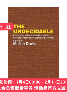 不可判定 英文原版 The Undecidable 不可判定命题 不可解问题和可计算函数的基本论文 Martin Davis 英文版 进口英语原版书籍