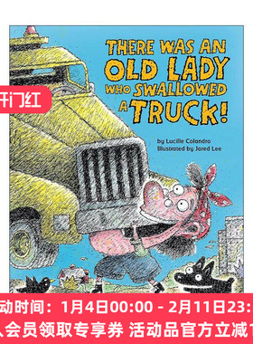 英文原版 There Was An Old Lady Who Swallowed a Truck 有个老婆婆吞了卡车 绘本 英文版 进口英语原版书籍