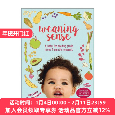 英文原版 Weaning Sense 母婴无压力断奶指南 婴儿辅食食谱 英文版 进口英语原版书籍