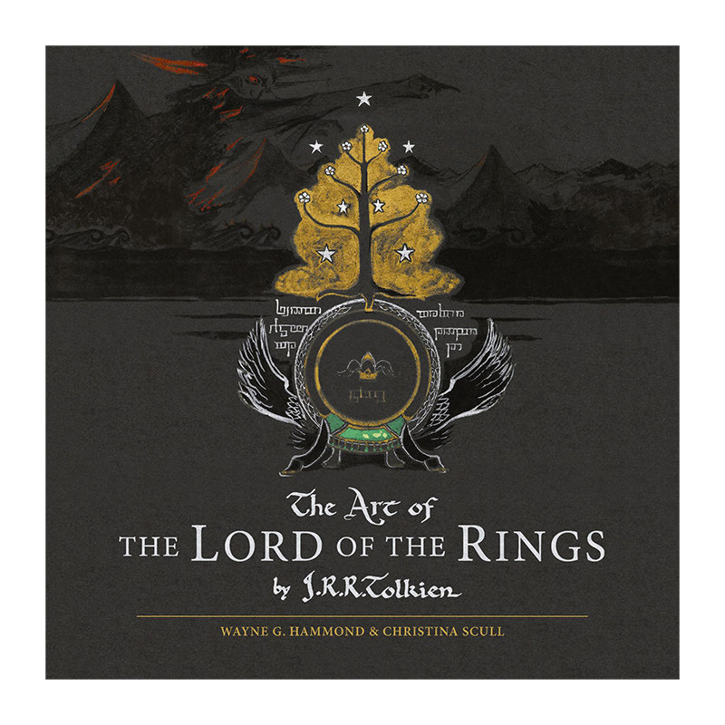 指环王艺术集 英文原版小说 The Art Of Lord Rings 近200张托尔金手稿绘画地图集等 精装 英文版 进口英语原版书籍
