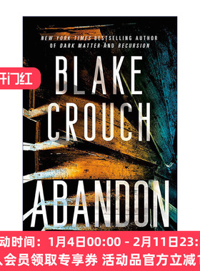 英文原版小说 Abandon 遗弃 惊悚悬疑小说 人生复本作者Blake Crouch 英文版 进口英语原版书籍