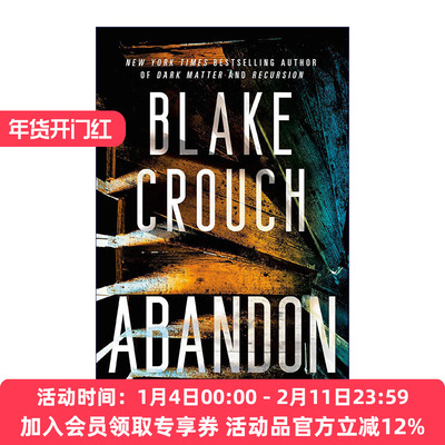 英文原版小说 Abandon 遗弃 惊悚悬疑小说 人生复本作者Blake Crouch 英文版 进口英语原版书籍