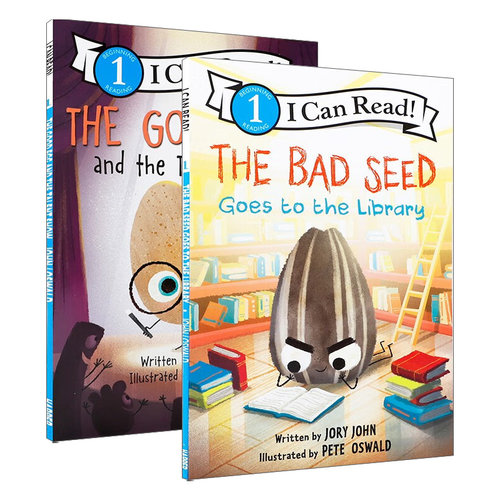 英文原版 The Bad Seed/The Good Egg 2册 坏种子 优良蛋 I Can Read Level 1分级阅读 儿童英语趣味启蒙绘本 英文版 进口英语书籍