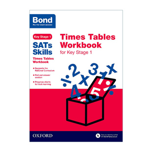 Skills 乘法表练习KS1 英文原版 Key Tables 英文版 Workbook Times Stage for SATs 牛津邦德英国SATs小升初技能训练 Bond