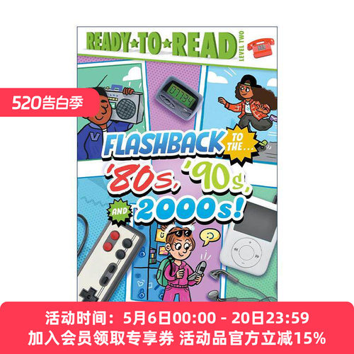英文原版 Flashback to the'80's  '90s and 2000s 闪现80 90 2000年代 3合1 精装 Ready-to-Read Level 2 准备读分级阅读 英文版