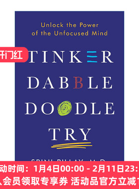 如何打造你的工作节奏  英文原版 Tinker Dabble Doodle Try Srini Pillay 精装 英文版 进口英语原版书籍