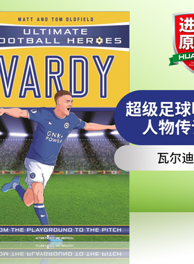英文原版 Vardy 超级足球明星人物传记 瓦尔迪 Ultimate Football Heroes 英文版 进口英语原版书籍