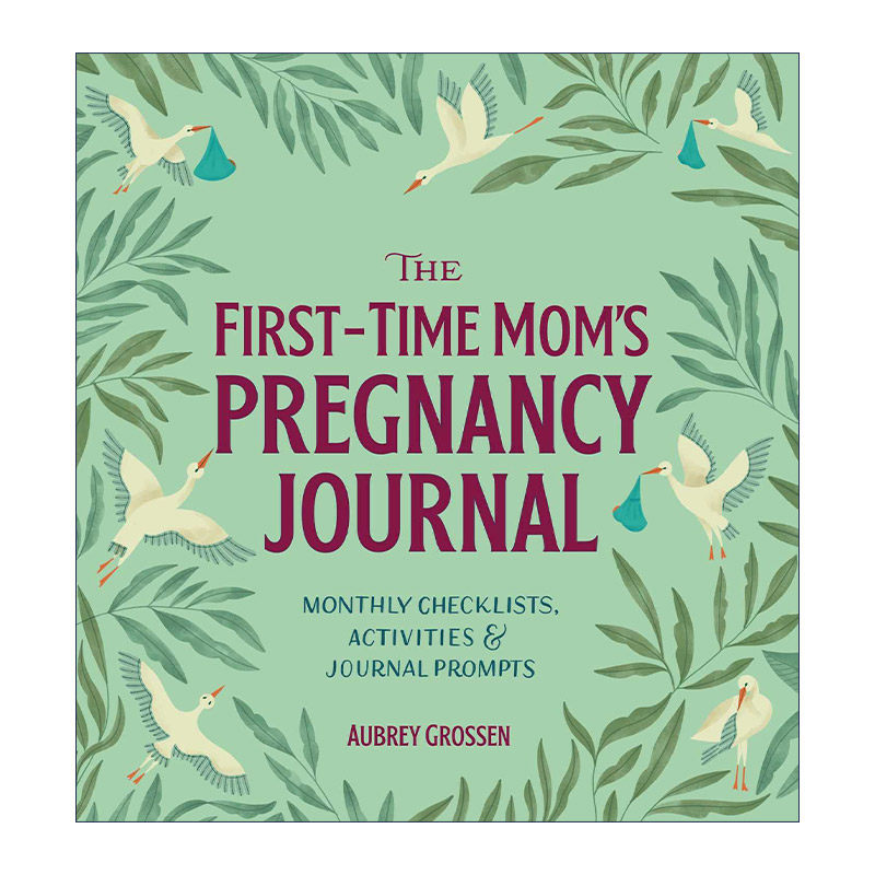 新手妈妈孕期日记  英文原版 The First-Time Mom's Pregnancy Journal 每月检查清单 活动和提示 英文版 进口英语原版书籍