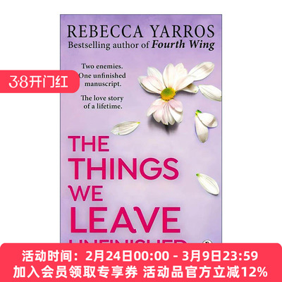 英文原版 The Things We Leave Unfinished 我们未完成的事 历史浪漫爱情小说 四旋翼作者Rebecca Yarros 英文版进口英语原版书籍