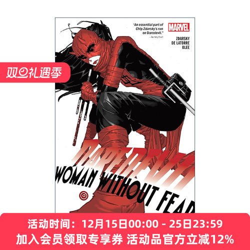 英文原版 Daredevil Woman Without Fear 超胆侠 无畏之女 漫威漫画 Chip Zdarsky 英文版 进口英语原版书籍