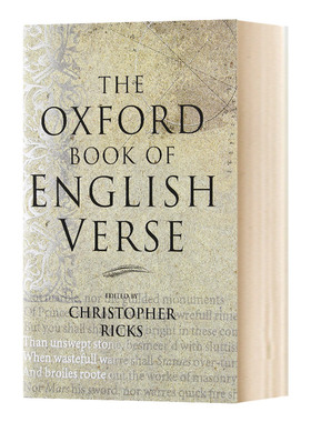 华研原版 牛津英语诗歌 英文原版 The Oxford book of English verse Christopher Ricks 莎士比亚 华兹华斯 英文版 进口书