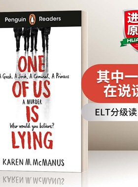 英文原版 Penguin Readers Level 6 One Of Us Is Lying 企鹅分级阅读6 其中一人在说谎 英文版 进口英语原版书籍