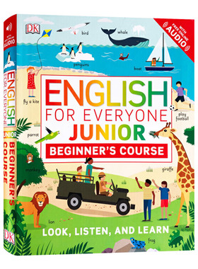 DK人人学英语 英文原版 DK English for Everyone Junior 少儿初级英语 初级课程 儿童亲子英语学习用书 英文版进口原版书籍