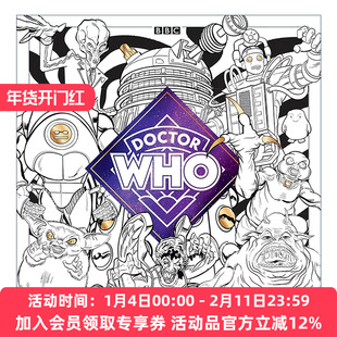 英文原版 The Official Doctor Who Colouring Book 神秘博士涂色书 英文版 进口英语原版书籍