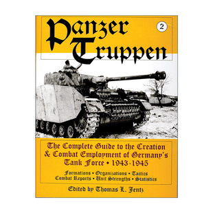 英文原版 书籍 精装 1943 甲部队 进口英语原版 Thomas 德军装 Jentz 1945年德国坦克部队创建与战斗完整指南 Panzertruppen 卷二