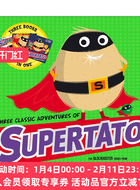 英文原版 Three Classic Adventures of Supertato 土豆超人的三个经典冒险合集 Sue Hendra 英文版 进口英语原版书籍