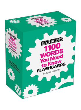 英文原版 1100 Words You Need to Know Flashcards Second Edition 1100个你需要知道的单词闪卡 第2版 英文版 进口英语原版书籍