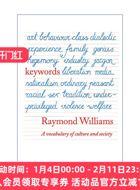 英文原版 Keywords A Vocabulary of Culture and Society 关键词 文化与社会的词汇 雷蒙·威廉斯 英文版 进口英语原版书籍