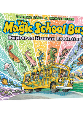 神奇校车新作人类进化 英文原版 The Magic School Bus Explores Human Evolution 儿童科普启蒙故事书 精装绘本 英文版进口书籍