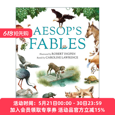 英文原版 Aesop's Fables 罗伯特·英潘名著插画系列 伊索寓言 精装 国际安徒生插画奖得主Robert Ingpen 英文版进口英语原版书籍