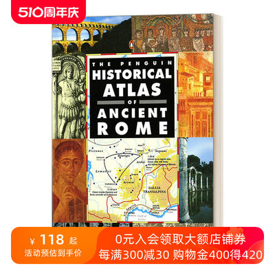 英文原版 The Penguin Historical Atlas of Ancient Rome 古罗马企鹅历史地图集 英文版 进口英语原版书籍