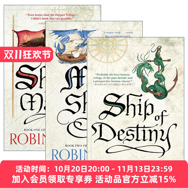英文原版 The Liveship Traders Trilogy魔法活船三部曲新版系列 套装3册 奇幻小说 Robin Hobb 英文版 进口英语原版书籍