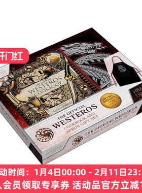 英文原版 The Official Westeros Cookbook 维斯特洛官方食谱书套装 权利的游戏食谱带围裙 英文版 进口英语原版书籍