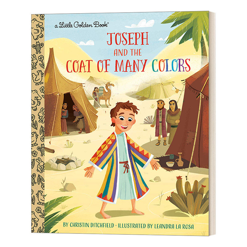 little golden book 约瑟夫和多色大衣 兰登书屋精装小金书 进口英语