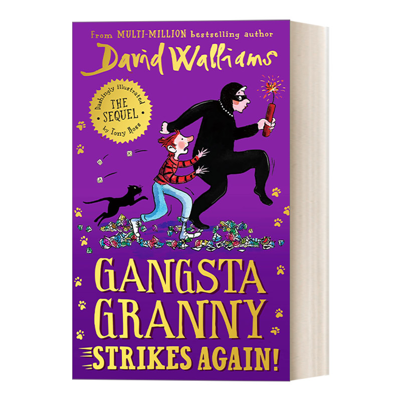 了不起的大盗奶奶又来了 英文原版 Gangsta Granny Strikes Again!  大卫威廉姆斯故事书 英文版 进口英语原版书籍