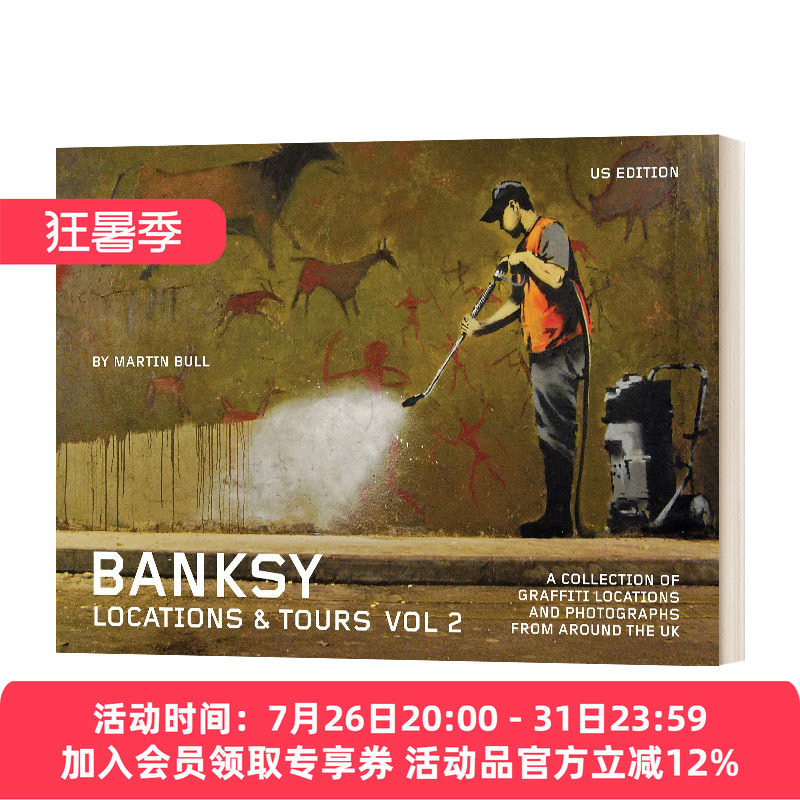 班克西涂鸦点和旅游指南 英文原版 Banksy Locations & Tours Volume 2 卷2 英国街头艺术家Banksy涂鸦作品 摄影集英文版