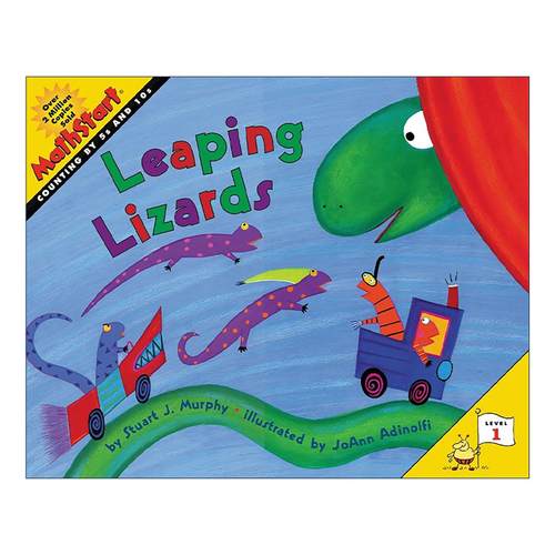 英文原版 Mathstart Level 1 Leaping Lizards 数学启蒙绘本1级 英文版 进口英语原版书籍