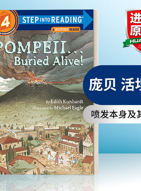 英文原版 Step Into Reading 4 - Pompeii Buried Alive 准备读系列 庞贝 活埋了 英文版 进口英语原版书籍