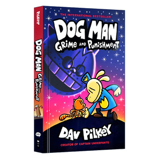 書籍 進口英語原版 超人作者Dav 全彩漫畫幽默圖畫故事書 英文原版 dog 冒險 神探狗狗9 Pilkey 英文版 man 內褲 橋梁書 神探狗狗