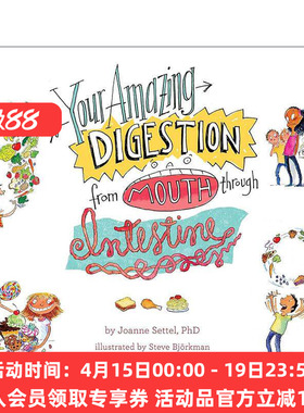 英文原版 Your Amazing Digestion from Mouth Through Intestine 惊人的消化能力 从口腔到肠道 精装儿童科普绘本 进口英语书籍