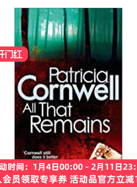 英文原版 All That Remains 首席女法医3 残骸线索 惊悚悬疑犯罪小说 Patricia Cornwell 英文版 进口英语原版书籍