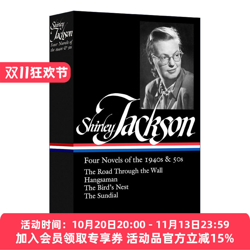 雪莉&middot;杰克逊精装美国文库 英文原版小说 Shirley Jackson Four Novels of the 1940s & 50s LOA #336 英文版