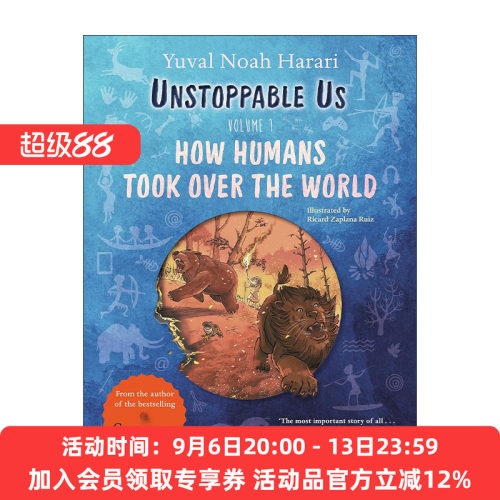 不可阻挡 英文原版 Unstoppable Us Volume 1 少儿插画版 卷一 人类称霸地球的历史 人类简史作者尤瓦尔·赫拉利 进口英语原版书籍