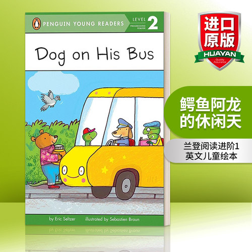 企鹅青少分级阅读2级 英文原版 Dog on His Bus-Penguin Young Readers Level 2英文版 进口英语原版书籍