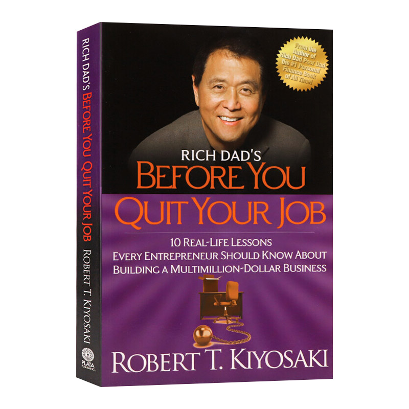 英文原版 Rich Dad's Before You Quit Your Job 富爸爸在你辞掉工作之前的名言 罗伯特清崎 英文版 进口英语原版书籍 书籍/杂志/报纸 原版其它 原图主图