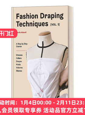 华研原版 英文原版 Fashion Draping Techniques Vol.1 时尚立体剪裁技巧 卷一 英文版 进口英语原版书籍