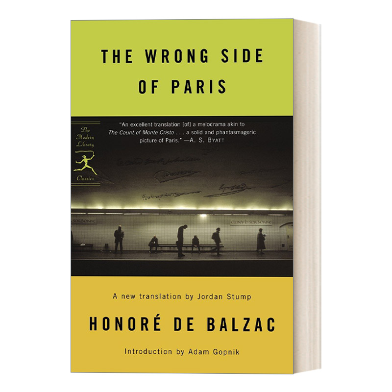 巴黎的反面 英文原版 The Wrong Side of Paris Honore de Balzac巴尔扎克 兰登书屋现代图书馆经典系列 英文版 进口书籍
