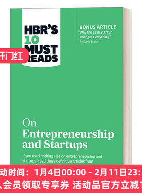 英文原版 HBR's 10 Must Reads on Startups and Entrepreneurship 10个必读的创业公司和创业文章 哈佛商业评论 进口英语原版书籍