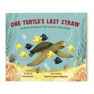英文原版绘本 One Turtle's Last Straw 一只乌龟的救命稻草 儿童精装绘本 名家Marta álvarez Miguéns 英文版 进口英语原版书籍