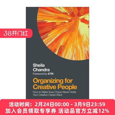 英文原版 Organizing for Creative People 如何将混乱的创造力转化为事业成功 个人品牌 职业规划指南 Sheila Chandra 英文版