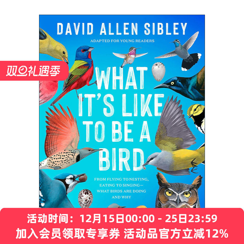 英文原版 What It's Like to Be a Bird Adapted for Young Readers 何以为鸟 西布利的鸟类世界 青少年版 观鸟指南 自然科普百科