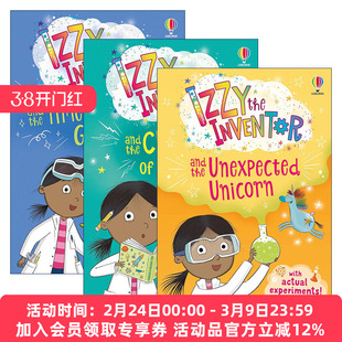 英文原版 Izzy the Inventor 发明家伊兹系列3册 儿童幽默动作冒险章节桥梁书 英文版 进口英语原版书籍